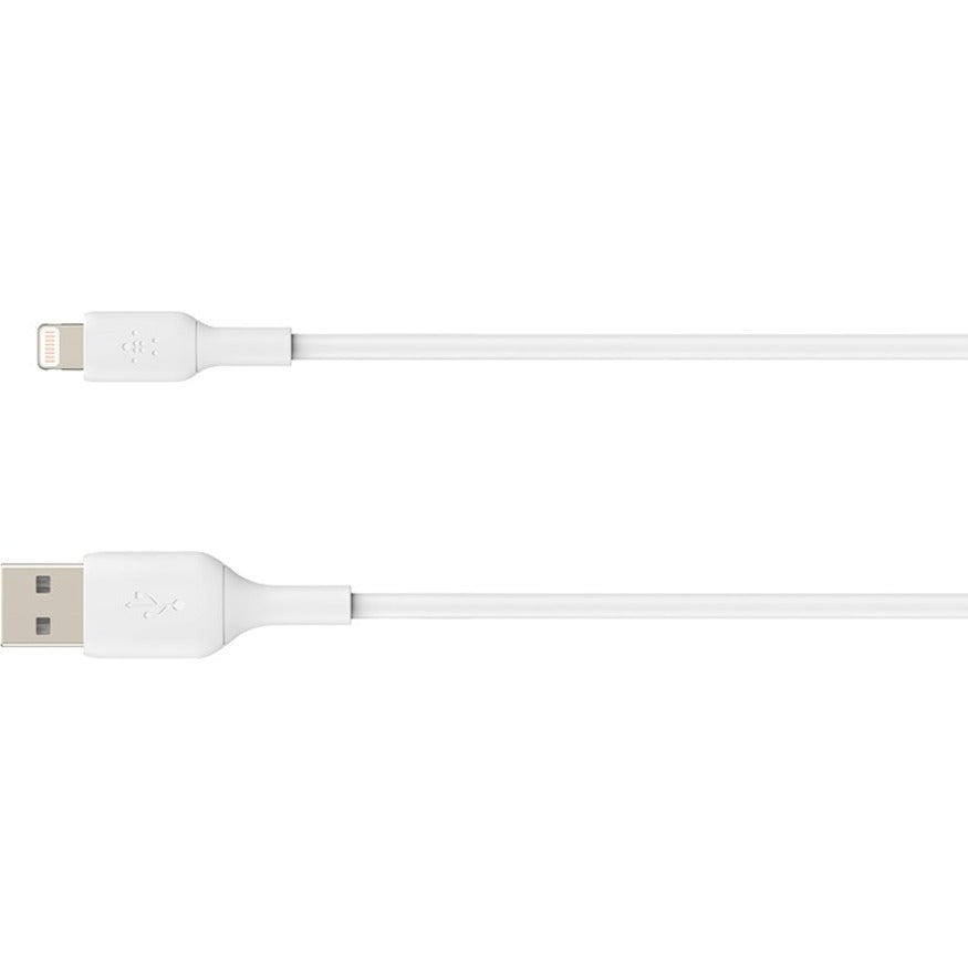 Belkin BoostCharge Lightning to USB-A Cable (15cm / 6in, White) - CAA001bt0MWH