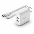 Belkin BoostCharge Dual USB-A Wall Charger 24W (USB-A to USB-C cable included) - Power Adapter - WCE001dq1MWH