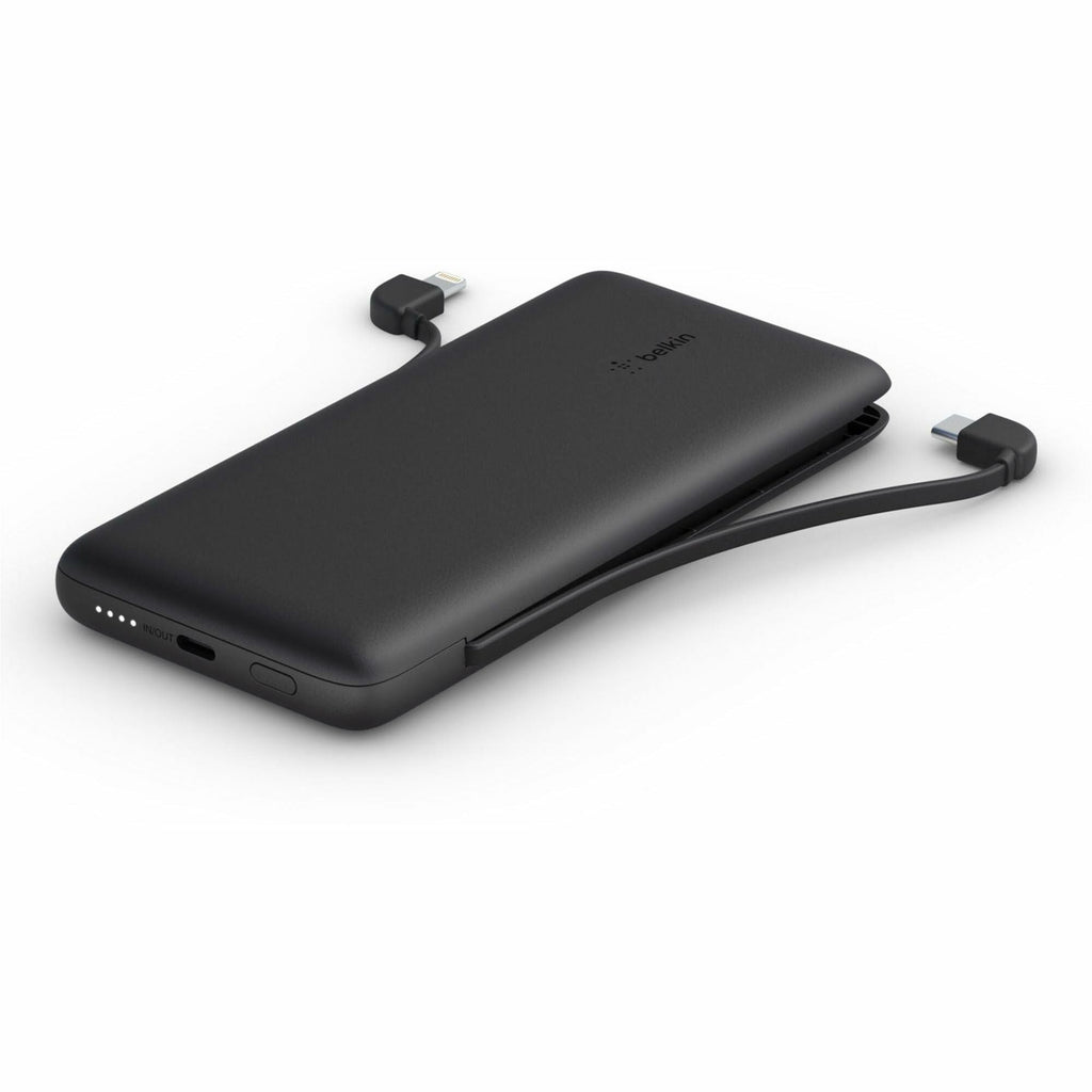 Belkin BoostCharge Plus 10K USB-C Power Bank with Integrated Cables - BPB006btBLK