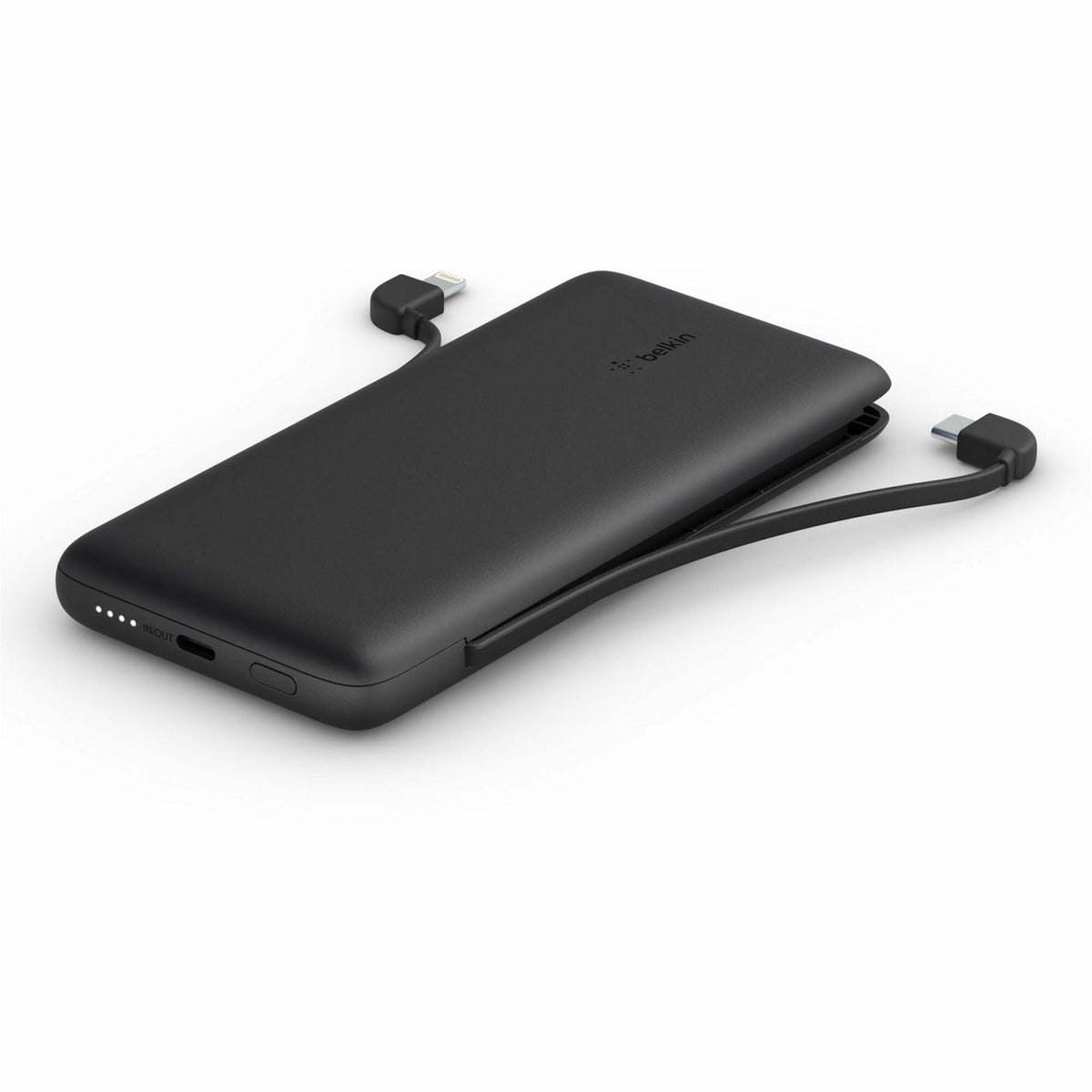 Belkin BoostCharge Plus 10K USB-C Power Bank with Integrated Cables - BPB006btBLK
