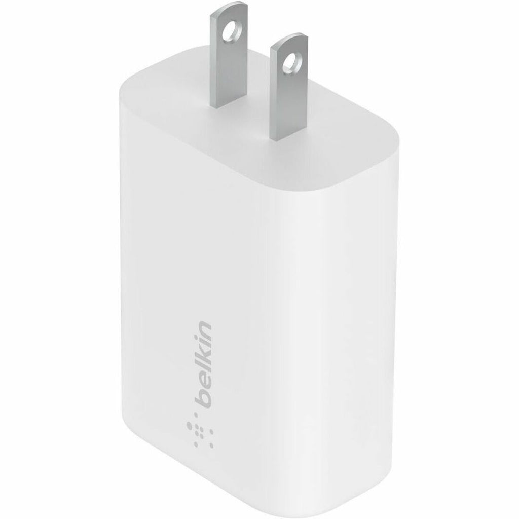 Belkin 25W Portable USB-C Wall Charger - 1xUSB-C - Fast Charging - Power Adapter - White - WCA004DQWH
