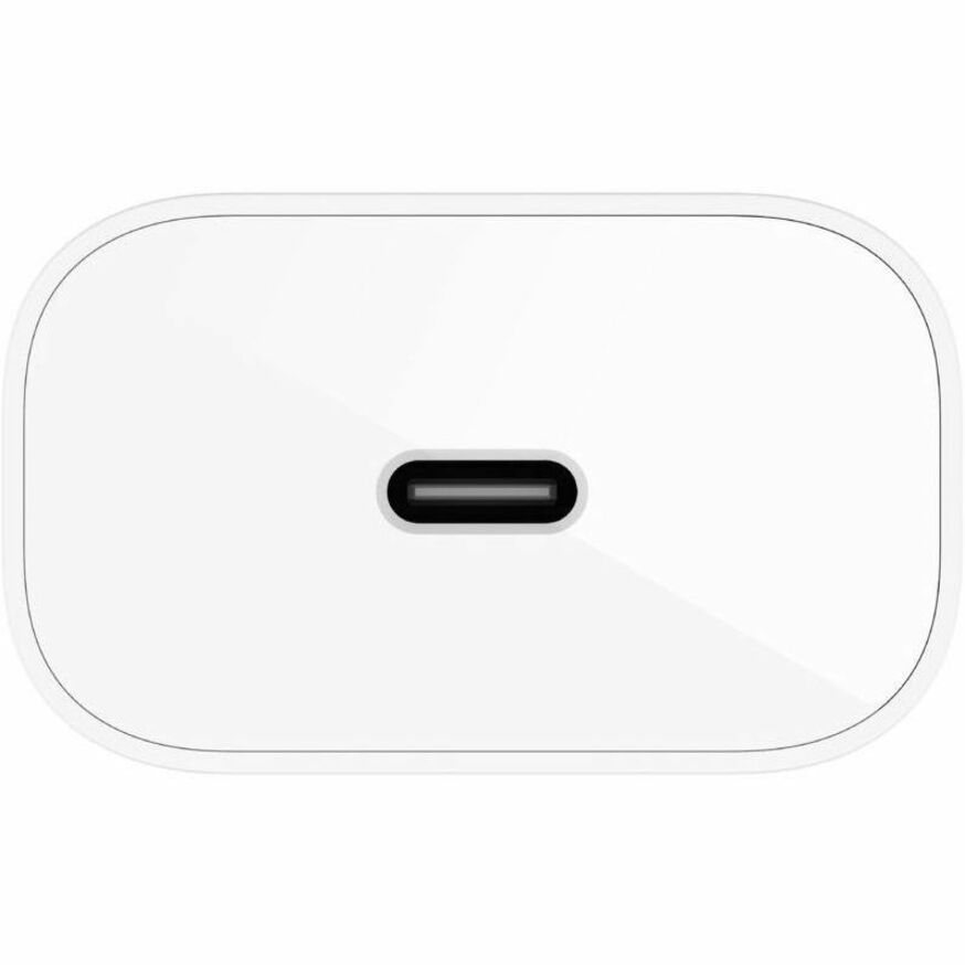 Belkin 25W Portable USB-C Wall Charger - 1xUSB-C - Fast Charging - Power Adapter - White - WCA004DQWH