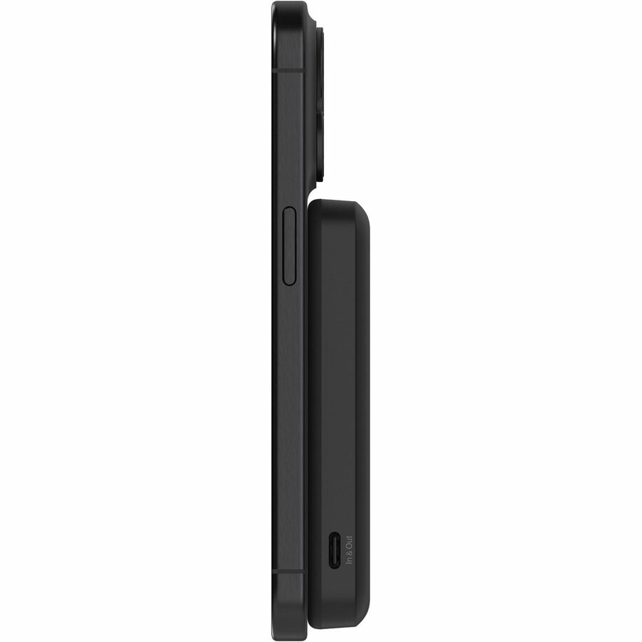 Belkin 15W Wireless Magnetic Power Bank w/ Stand, Qi2 - 5K mAh - 1xUSB-C - Portable Charger - w/ USB-C to USB-C Cable - Black - BPD006btBK