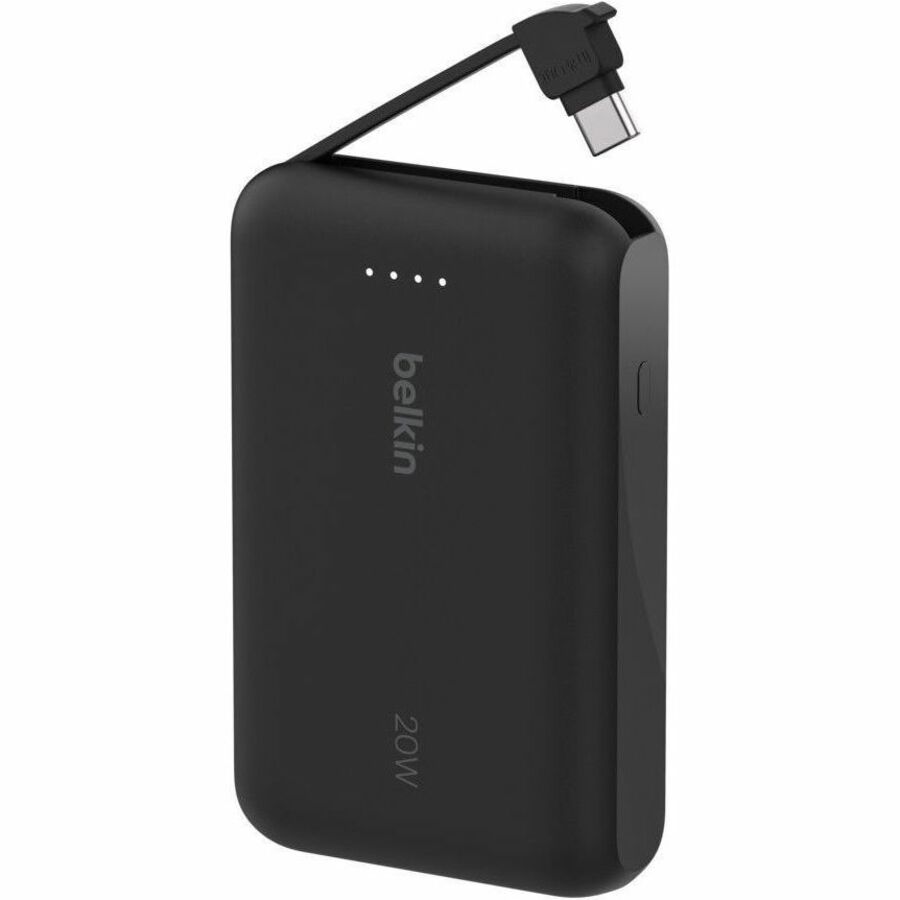 Belkin BoostCharge Power Bank 10K With Integrated Cable - BPB021fqBK