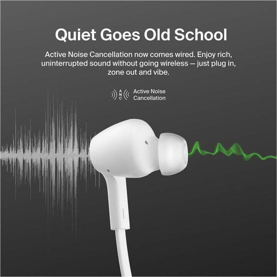 Belkin SoundForm ANC Wired Earbuds (USB-C) - G3H0003fqWH