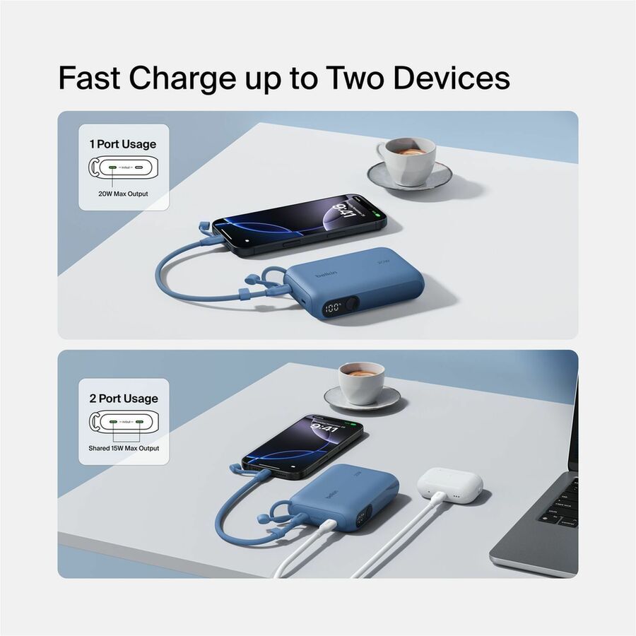 Belkin BoostCharge Power Bank 10K with Display - BPB027fqBL