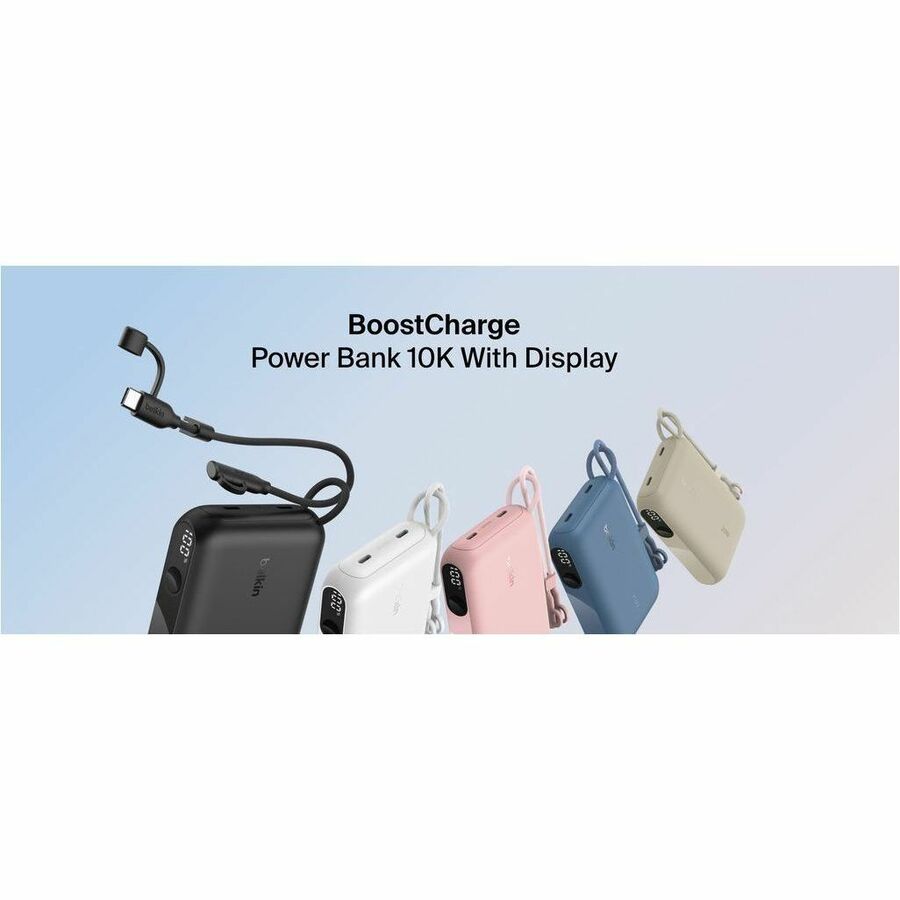 Belkin BoostCharge Power Bank 10K with Display - BPB027fqBL
