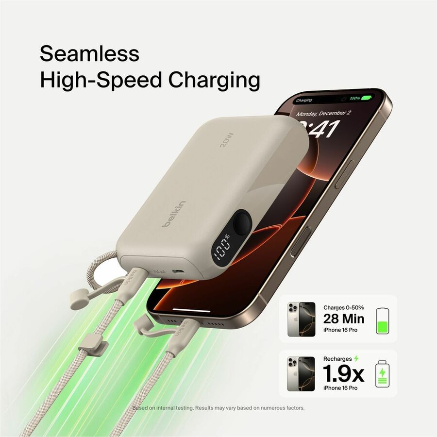 Belkin BoostCharge Power Bank 10K with Display - BPB027fqSD