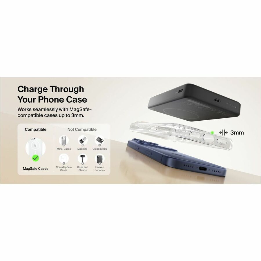 Belkin BoostCharge Slim Magnetic Power Bank 10K - BPD015fqBK