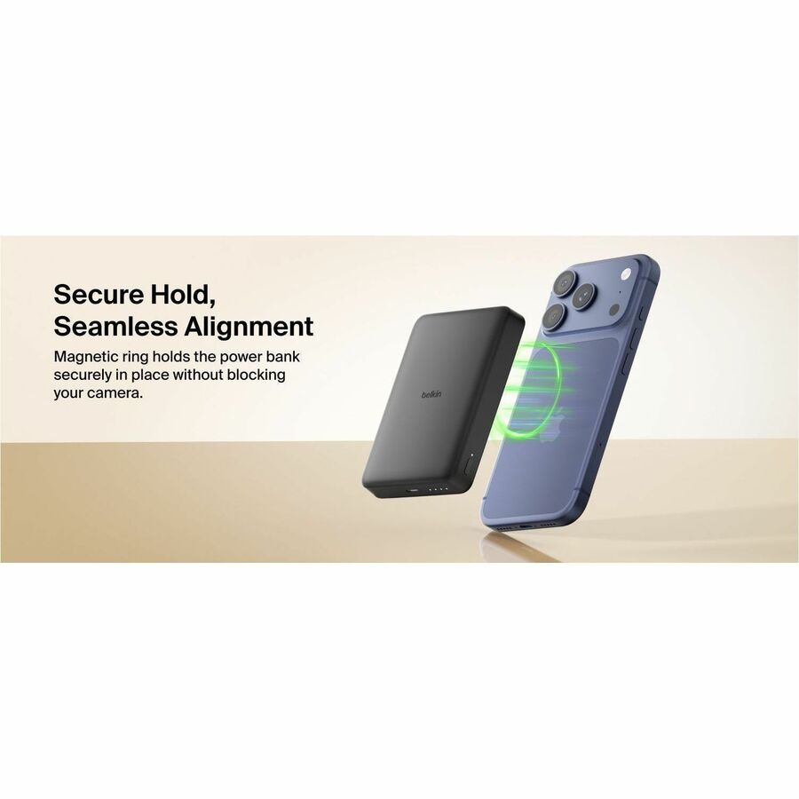 Belkin BoostCharge Slim Magnetic Power Bank 10K - BPD015fqBK