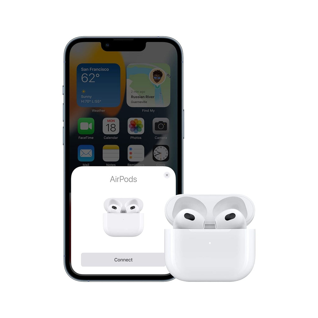 Apple AirPods (3rd generation) with Lightning Charging Case ƒ?? White ƒ?? MPNY3AM/A