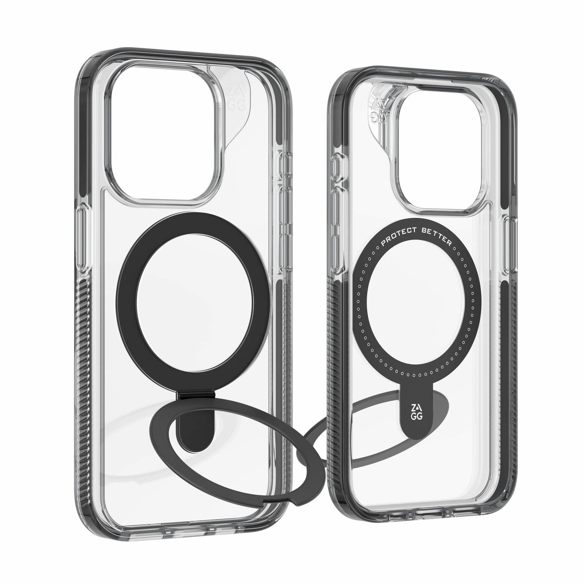 ZAGG Santa Cruz Snap Case w/ Ringstand iPhone 15 Pro - Black