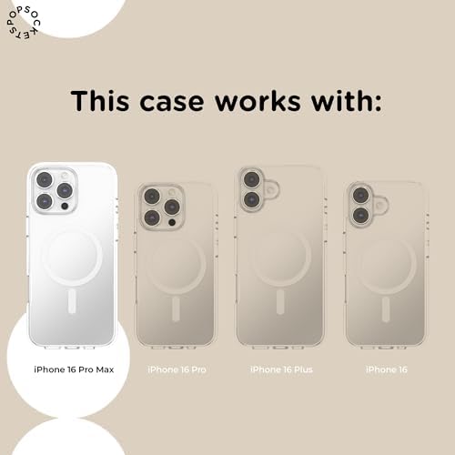 PopSockets iPhone 16 Pro Max Phone Case w/MagSafe Grip- Cottage Tutu