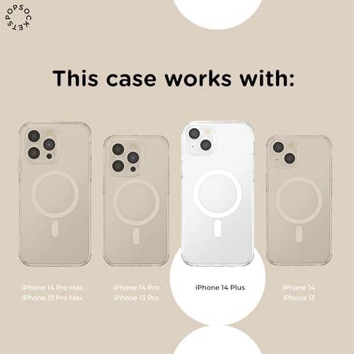PopSockets iPhone 14 Plus Phone Case with MagSafe- Albalone