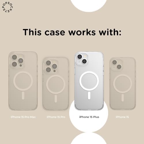 PopSockets iPhone 15 Plus Phone Case with MagSafe- Mickey Polka Dot