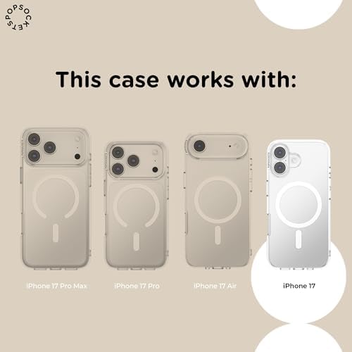 PopSockets iPhone 17 Phone Case with MagSafe, Wireless Charging Compatible, Disney - Mn Checker Fl
