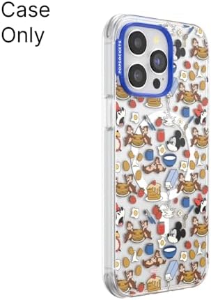 PopSockets iPhone 15 Pro Phone Case with MagSafe, Wireless Charging Compatible, Disney - Mickey's Buffet