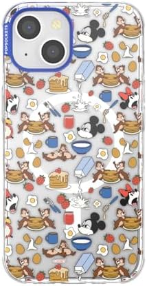 PopSockets iPhone 13 Phone Case with MagSafe, Wireless Charging Compatible, Disney - Mickey's Breakfast Buffet