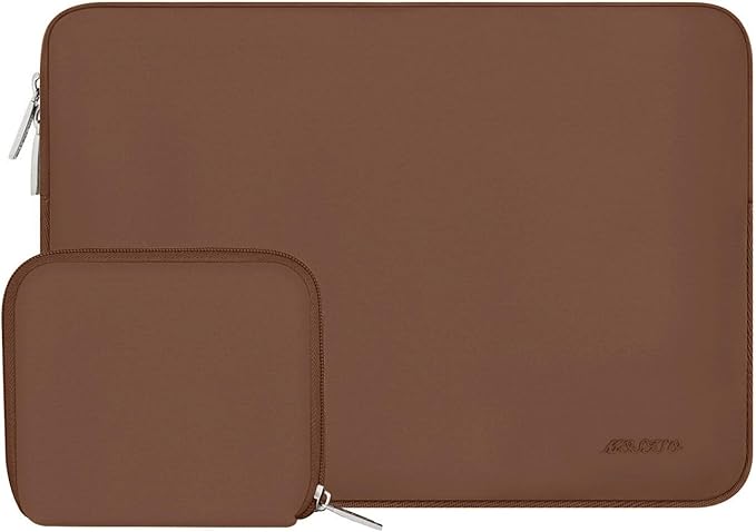 MOSISO Laptop Case 13 inch, 13 inch Laptop Sleeve Bag Compatible with MacBook Air 13 M4 M3 M2 M1 2025-2018 / Pro 13 M2 M1 2025-2016, Neoprene Computer Sleeve Bag with Small Case, Caramel Brown