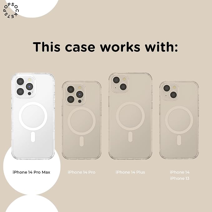 PopSockets iPhone 14 Pro Max Phone Case with MagSafe, Wireless Charging Compatible, Dragon - The 13