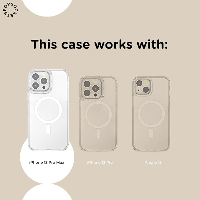 PopSockets iPhone 13 Pro Max Phone Case w/MagSafe- Sunset Mariposa | Magnetic, Wireless Charging, Camera & Drop Protection, Butterfly, Moth, Luna, Western, Boho, Aesthetic
