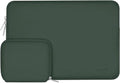 MOSISO Laptop Case 15 inch, 15 inch Laptop Sleeve Bag Compatible with MacBook Air 15 M4 A3241 M3 A3114 M2 A2941 2025 2024 2023, Dell XPS 15, Neoprene Computer Sleeve Bag with Small Case,Midnight Green