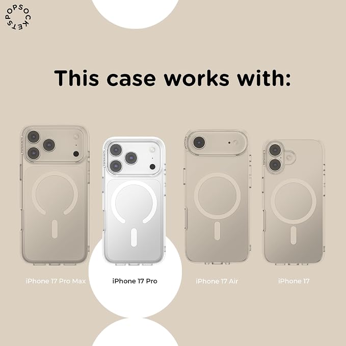 PopSockets iPhone 17 Pro Phone Case with MagSafe, Wireless Charging Compatible, Disney - Boho Wildflowers Maroon
