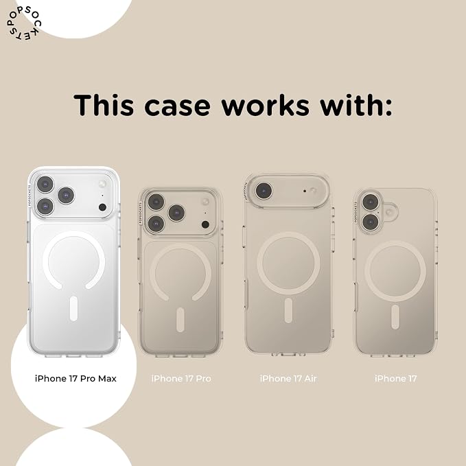 PopSockets iPhone 17 Pro Max Phone Case with MagSafe, Wireless Charging Compatible, Disney - Boho Wildflowers Maroon