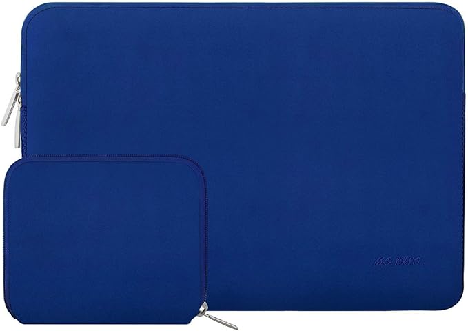 MOSISO Laptop Case 13.3 inch, 13-13.3 inch Laptop Sleeve Bag Compatible with MacBook Air/Pro 13 / Pro 14, HP Dell ASUS Lenovo Notebook, Neoprene Computer Sleeve Bag with Small Case, Royal Blue