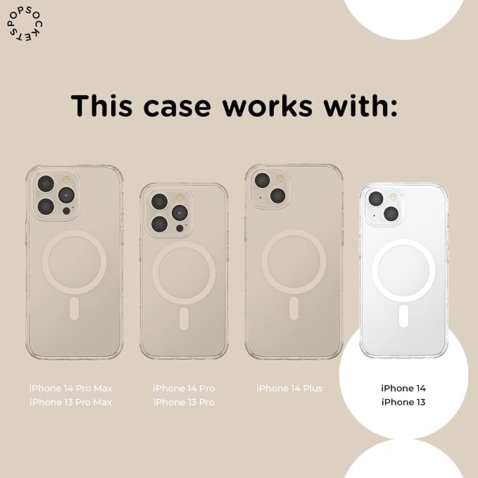 PopSockets iPhone 14 Phone Case with MagSafe- All is Possible | Magnetic, Wireless Charging, Camera & Drop Protection, Acotar, Throne, Glass, Sarah, Bookish