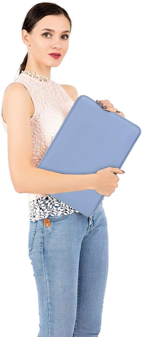 MOSISO Laptop Case 16 inch, 15-15.6 inch Laptop Sleeve Bag Compatible with MacBook Pro 16 inch, HP, Acer, Dell, Lenovo, ASUS Notebook, Neoprene Computer Sleeve Bag with Small Case, Serenity Blue