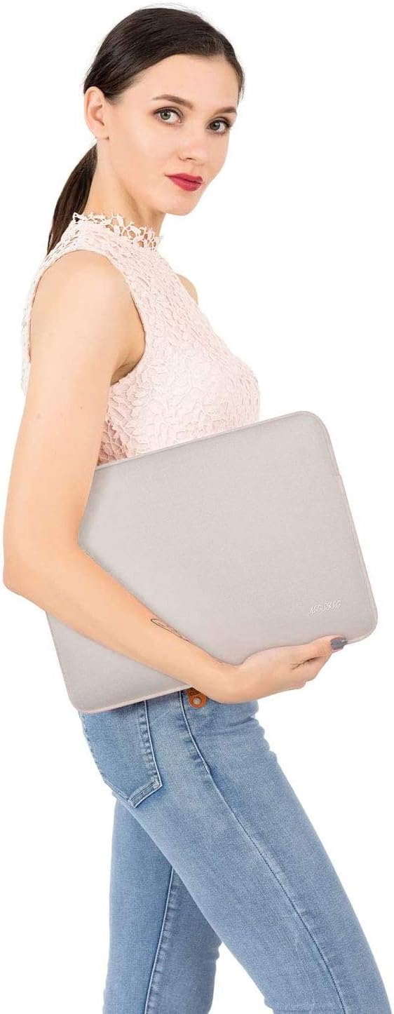 MOSISO Laptop Case 15 inch, 15 inch Laptop Sleeve Bag Compatible with MacBook Air 15 M4 A3241 M3 A3114 M2 A2941 2025 2024 2023, Dell XPS 15, Neoprene Computer Sleeve Bag with Small Case, Rock Gray