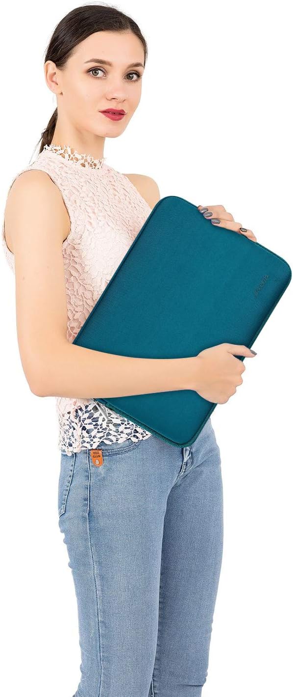 MOSISO Laptop Case 13.3 inch, 13-13.3 inch Laptop Sleeve Bag Compatible with MacBook Air/Pro 13 / Pro 14, HP Dell ASUS Lenovo Notebook, Neoprene Computer Sleeve Bag with Small Case, Deep Teal