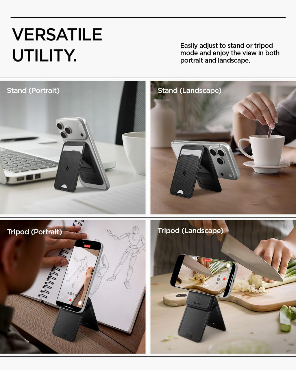 Spigen Slim Fold MagSafe Wallet Stand