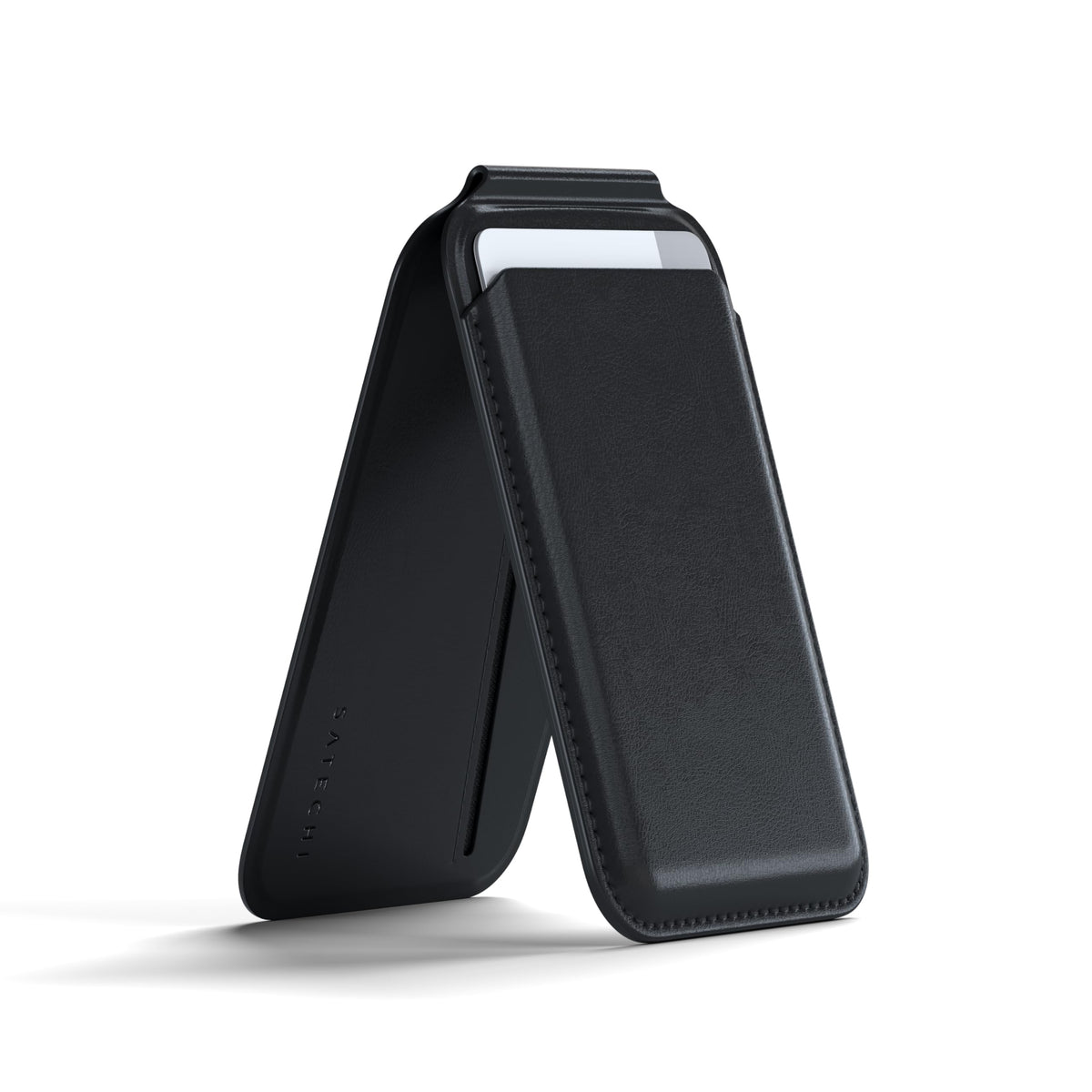 Satechi Magnetic MagSafe Wallet & Stand - 4 Card Slots for iPhone - Black