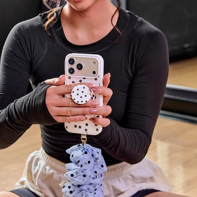PopSockets iPhone 14 Pro Phone Case with MagSafe- Spotlight Dots | Magnetic, Wireless Charging, Camera & Drop Protection, Phone, Women, Electronic Accessories, For iPad/Kindle/iPhone/Android