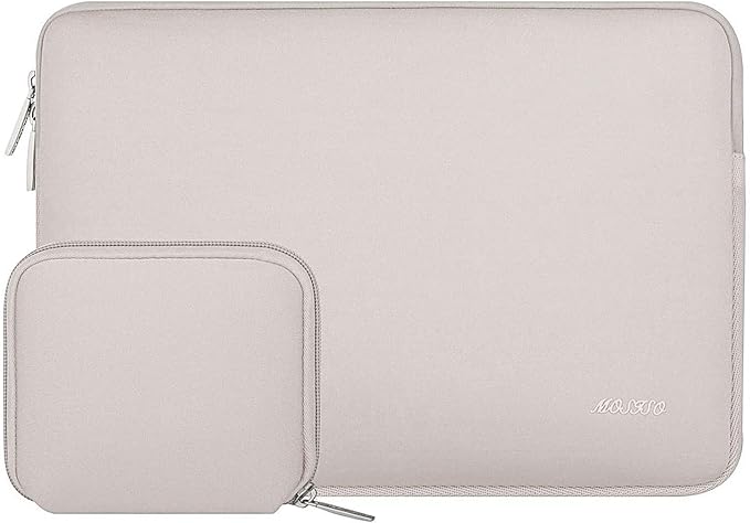 MOSISO Laptop Case 15 inch, 15 inch Laptop Sleeve Bag Compatible with MacBook Air 15 M4 A3241 M3 A3114 M2 A2941 2025 2024 2023, Dell XPS 15, Neoprene Computer Sleeve Bag with Small Case, Rock Gray