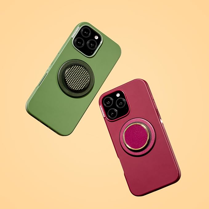 PopSockets iPhone 16 Pro Max Phone Case with MagSafe, Wireless Charging Compatible, Burgundy - Oxblood