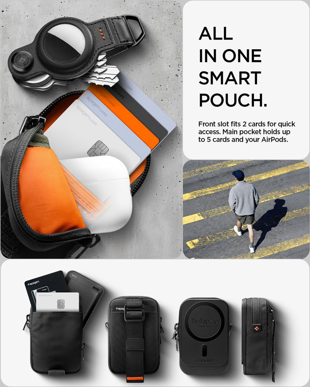Spigen Tintap Zip 2 MagFit Magnetic Organizer Wallet