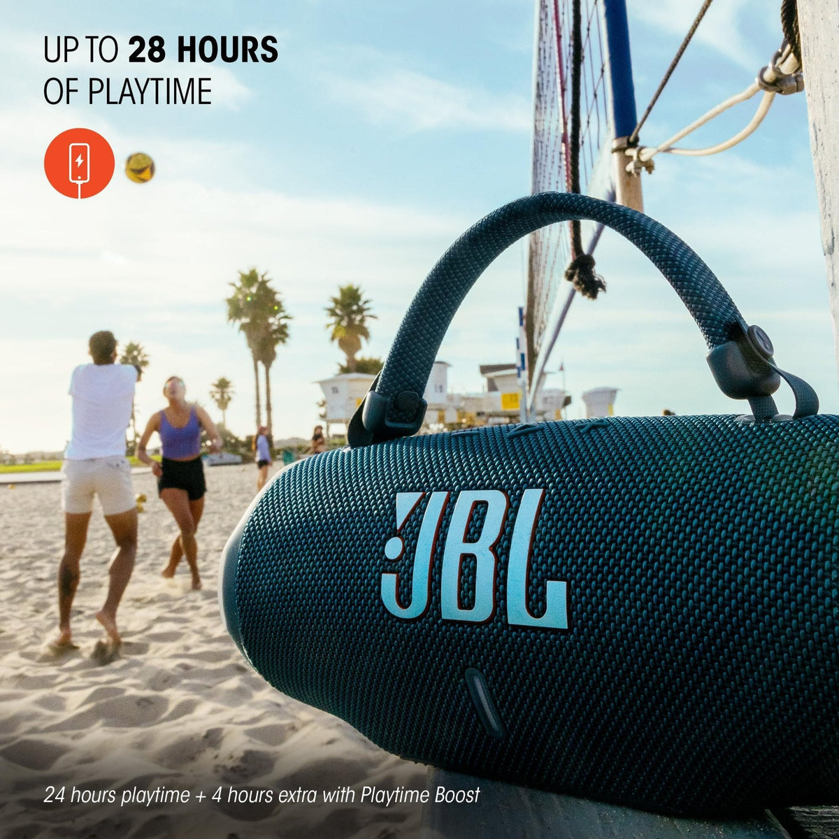 JBL Charge 6 - Portable Waterproof & Drop-Proof Bluetooth Speaker (Black)