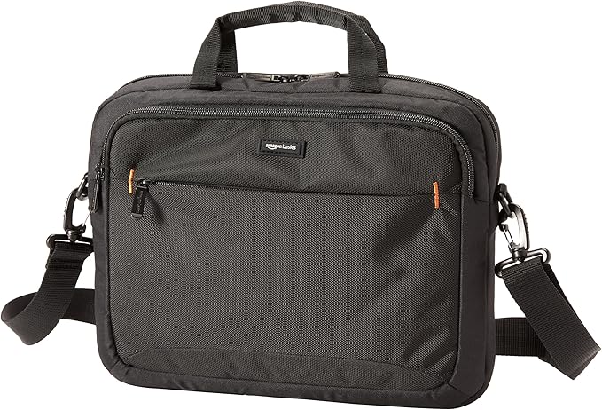 Amazon Basics 14 Inch Laptop and Tablet Shoulder Bag Carrying Case, Black, 24-Pack | 14 inch, Shoulder Strap, 24-pack