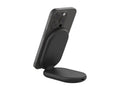 Belkin BoostCharge - Wireless charging stand - magnetic, foldable, with Qi2 + AC power adapter - 15 Watt - 3 A - Fast Charge, WIB007TTBK