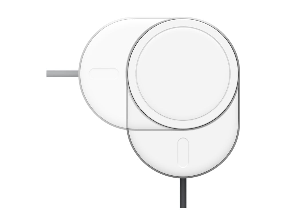 Belkin - Car wireless charging holder - magnetic with Qi2 + car power adapter - 15 Watt - Fast Charge - gray WIC008BTGR-V2