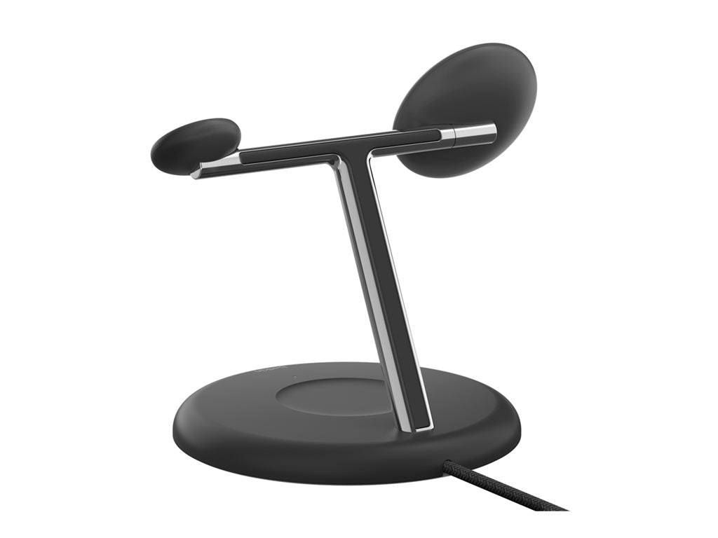 Belkin - Wireless charging stand - magnetic with Qi2 + AC power adapter - 15 Watt - Fast Charge - black WIZ023TTBK