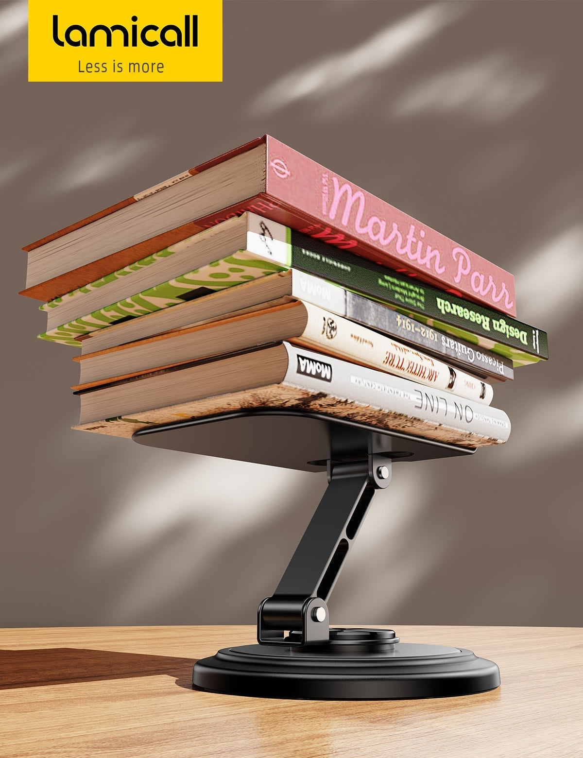 Lamicall 360° Rotation Sturdy Adjustable Desktop Phone Holder Foldable Mobile Stand