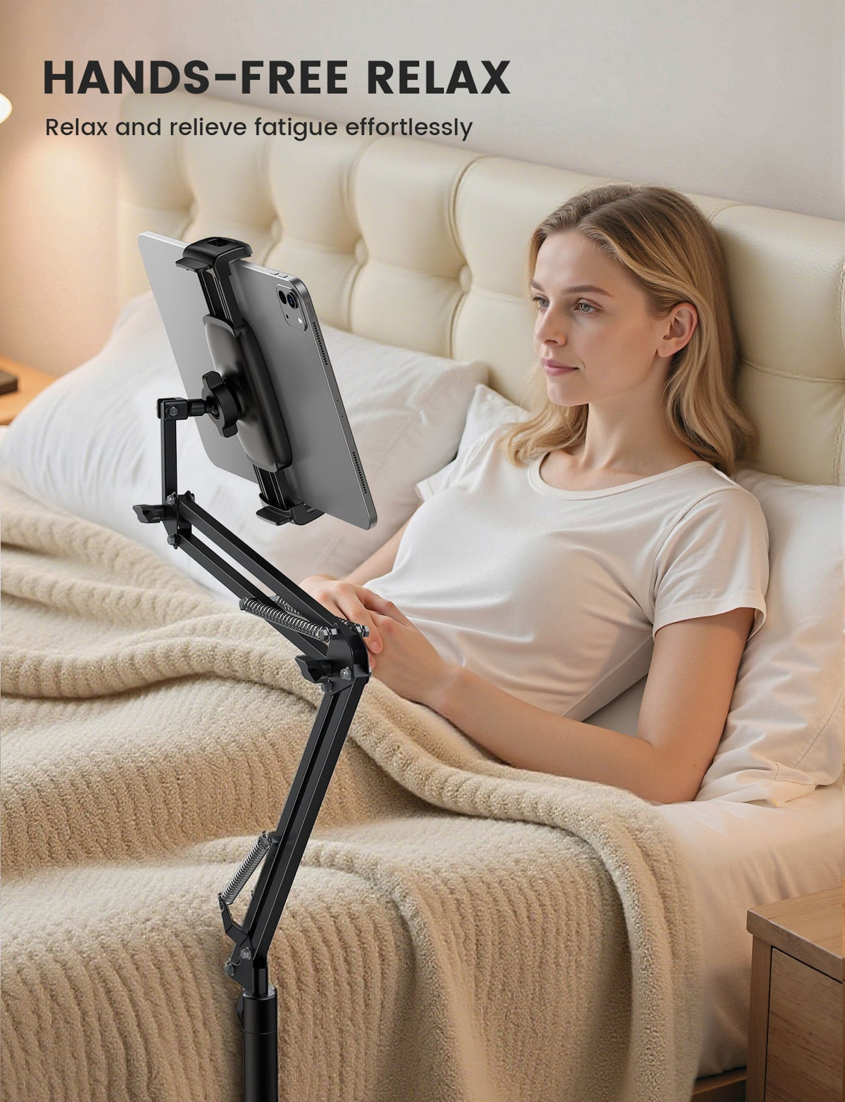 Lamicall Tablet Floor Stand Flexible Arm Holder Multi Angle