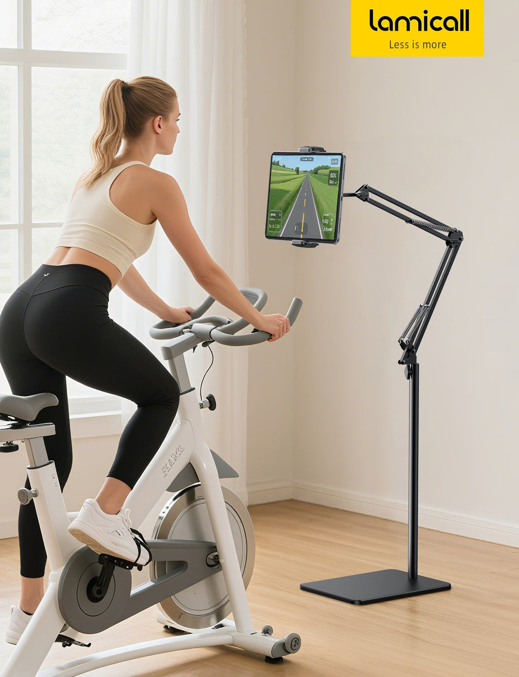 Lamicall Tablet Floor Stand Flexible Arm Holder Multi Angle