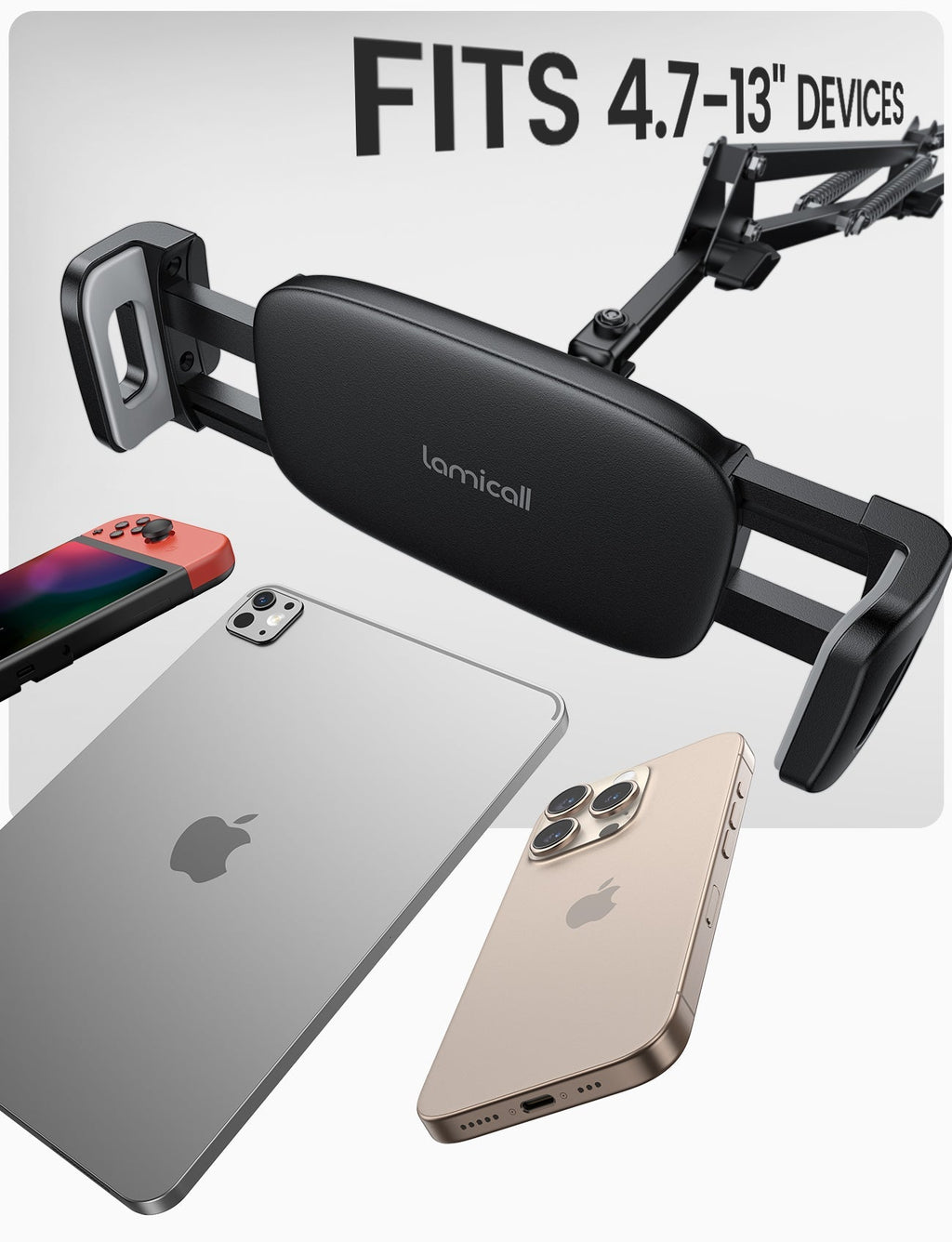 Lamicall Tablet Floor Stand Flexible Arm Holder Multi Angle