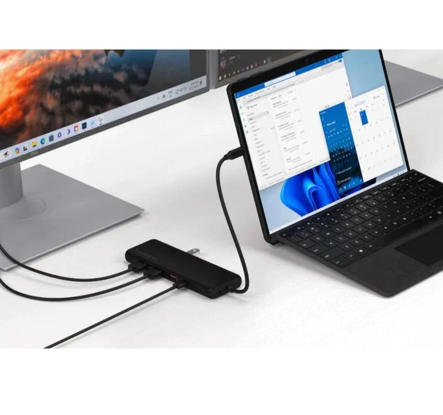 Satechi 13-in-1 USB-C Triple Display Multiport Adapter (Black)