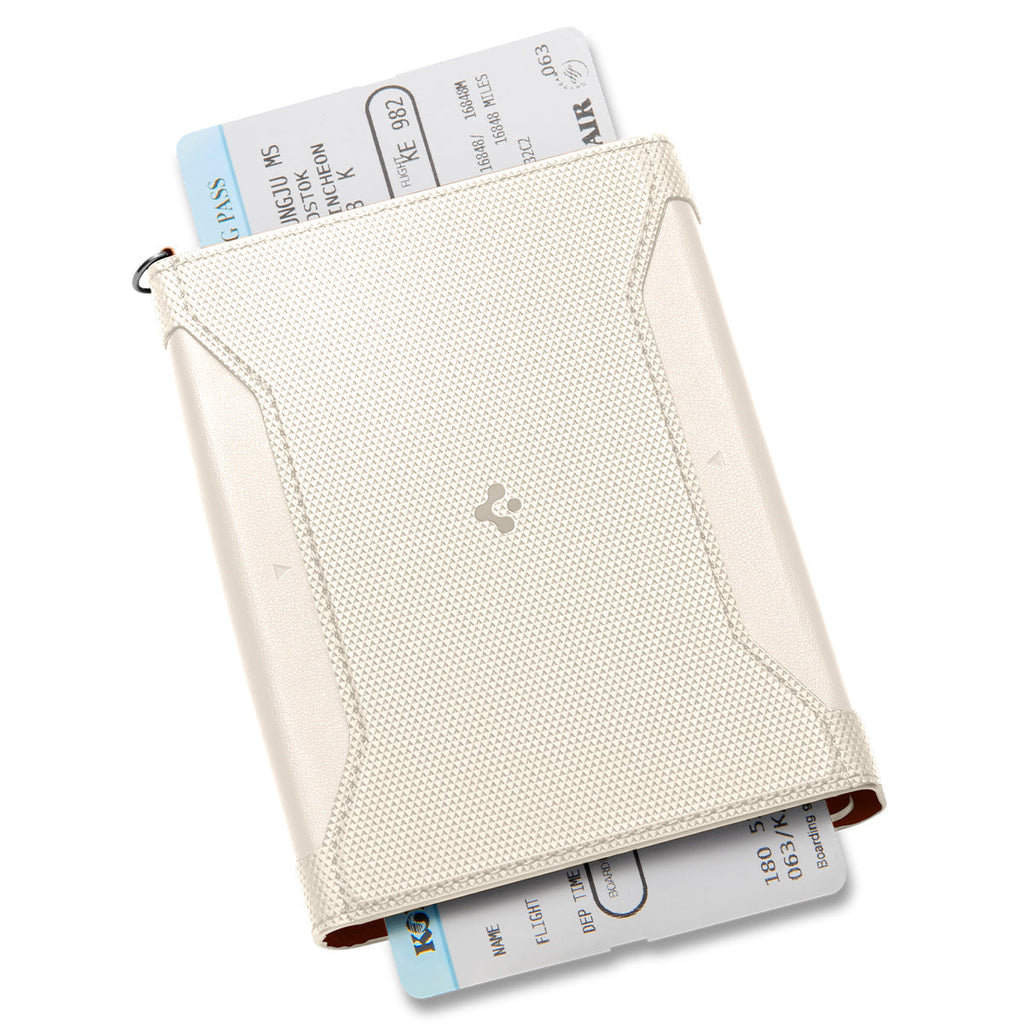 Spigen Passport Holder Case – RFID Blocking Travel Wallet with Card Slots & SIM Storage